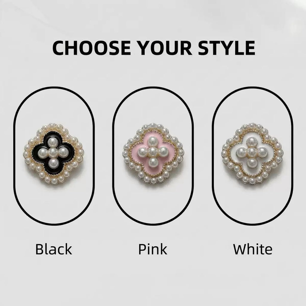 Pearl Clover Button Cover Set