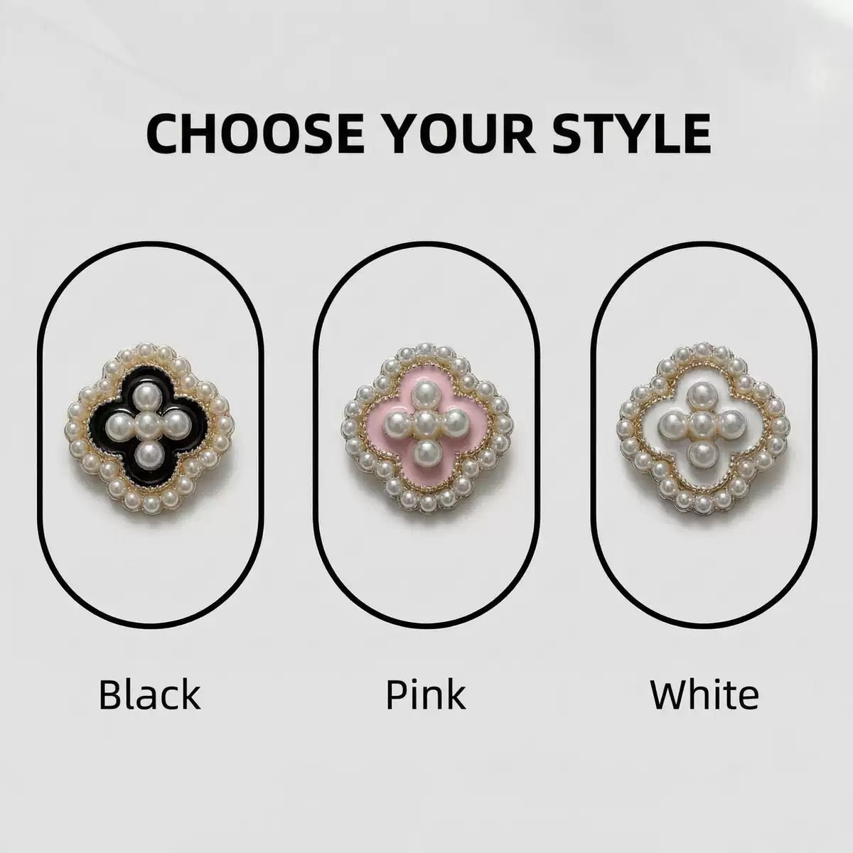 Pearl Clover Button Cover Set