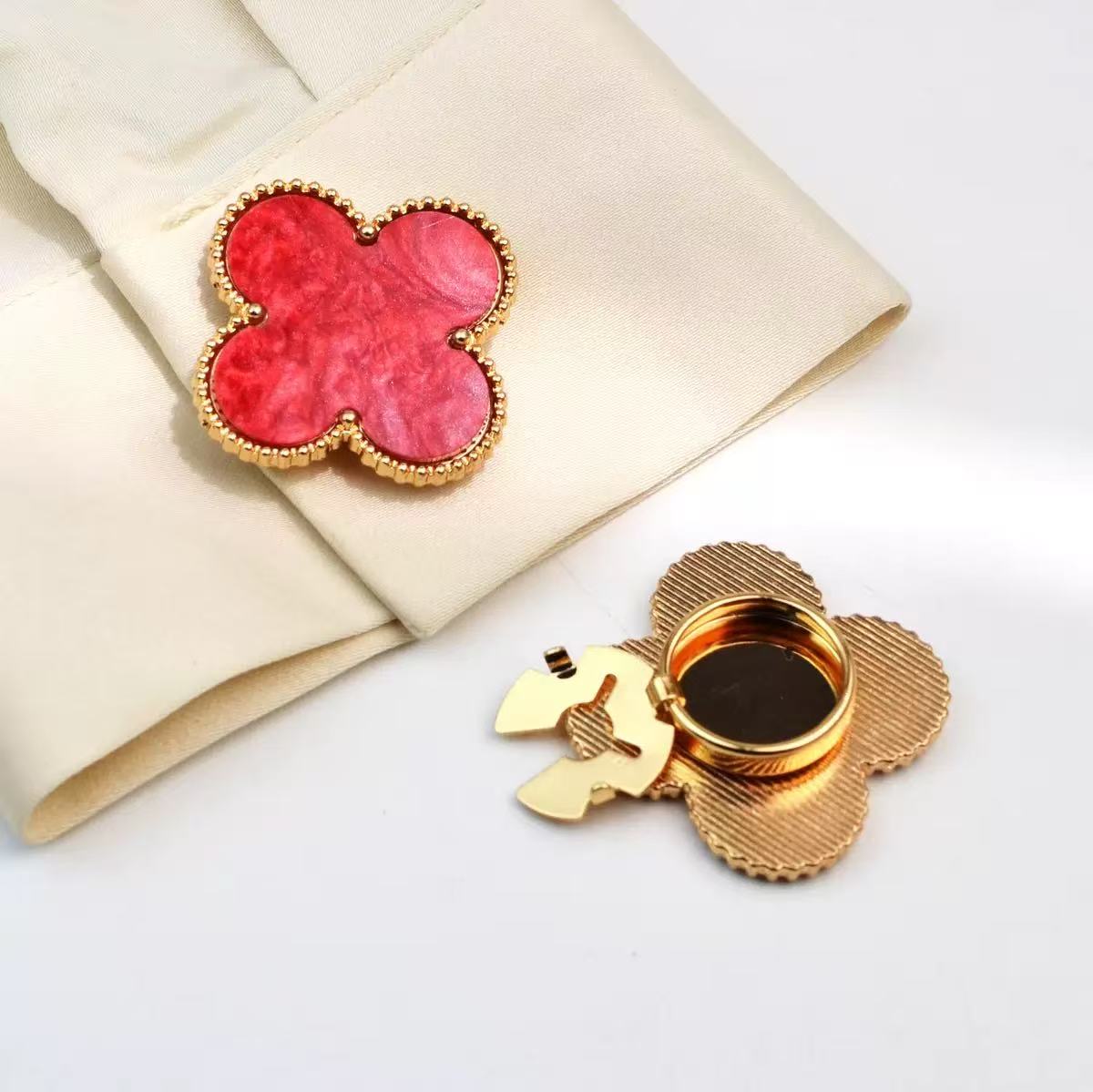 Four-Leaf Clover Charm Ring