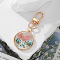 Dried Flower Resin Keychain