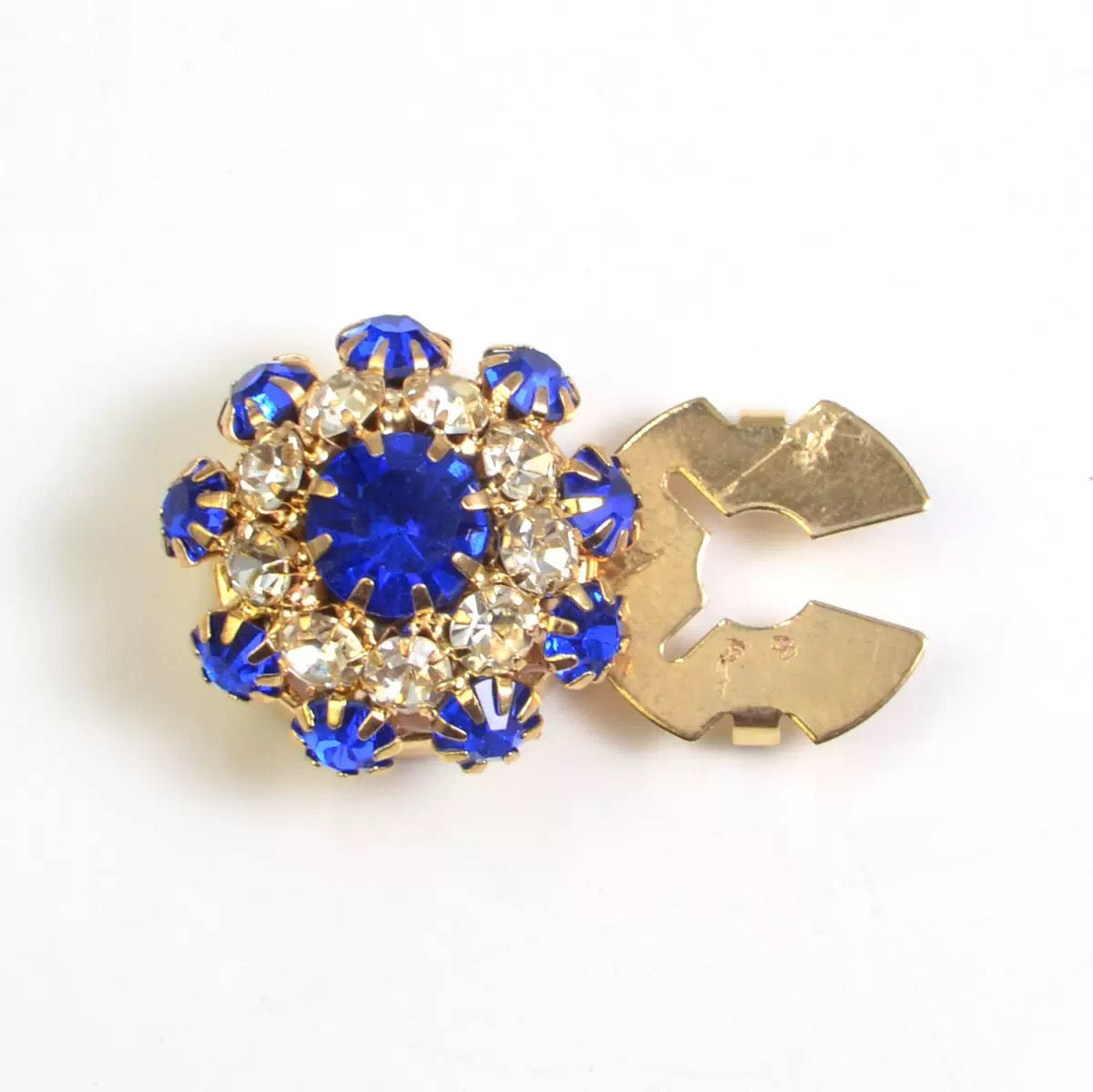 Crystal Rhinestone Snap Button Earrings