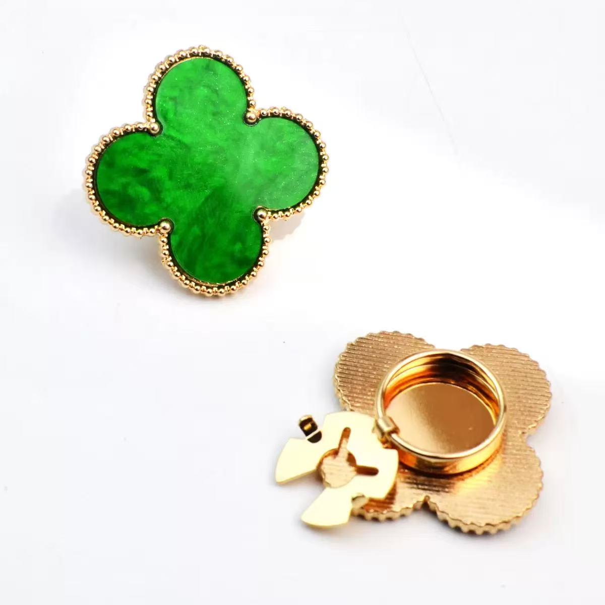 Four-Leaf Clover Charm Ring