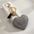 Rhinestone Heart Keychain